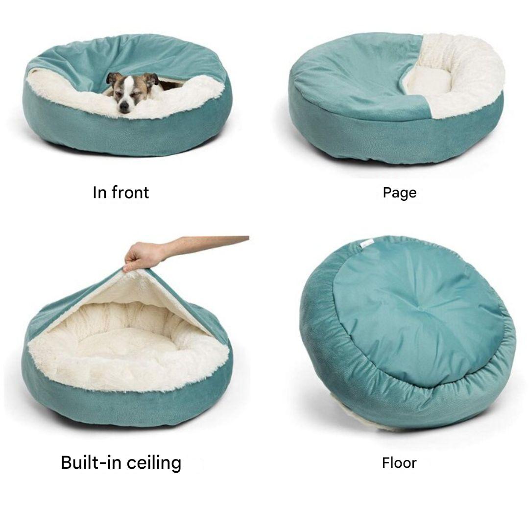 Dog Cuddle Cave - SnuggleNest-Green-S (50 cm)-State of Style