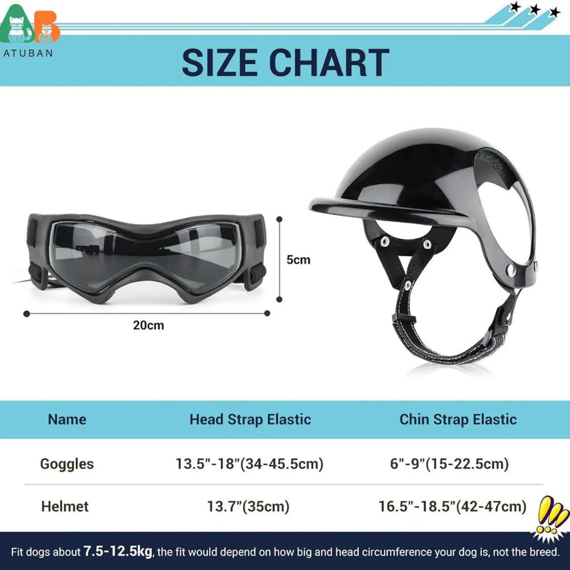 Dog Helmet and Goggles - RiderPaw-Red-S-State of Style
