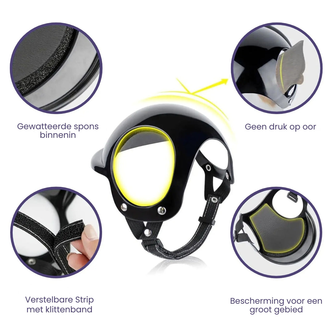 Dog Helmet and Goggles - RiderPaw-Red-S-State of Style