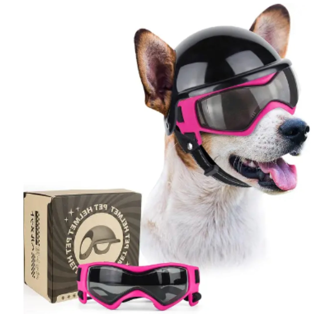 Dog Helmet and Goggles - RiderPaw-Red-S-State of Style