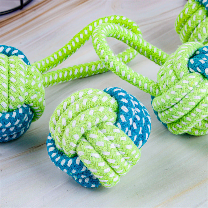 Dog Tug Toy - Tug & Play Rope Ball-Ball with Loop 36 cm-State of Style