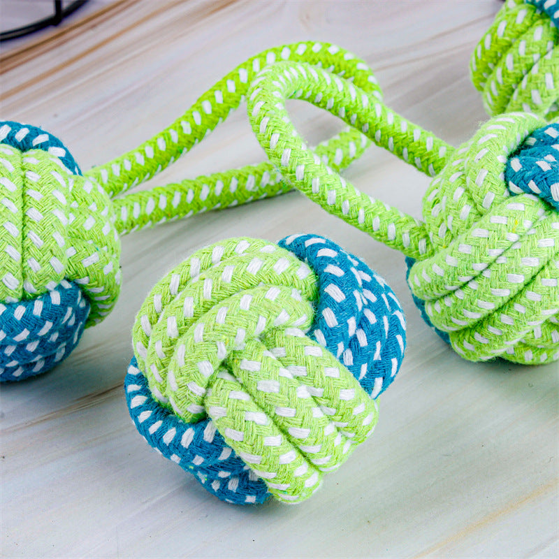 Dog Tug Toy - Tug & Play Rope Ball-Ball with Loop 36 cm-State of Style