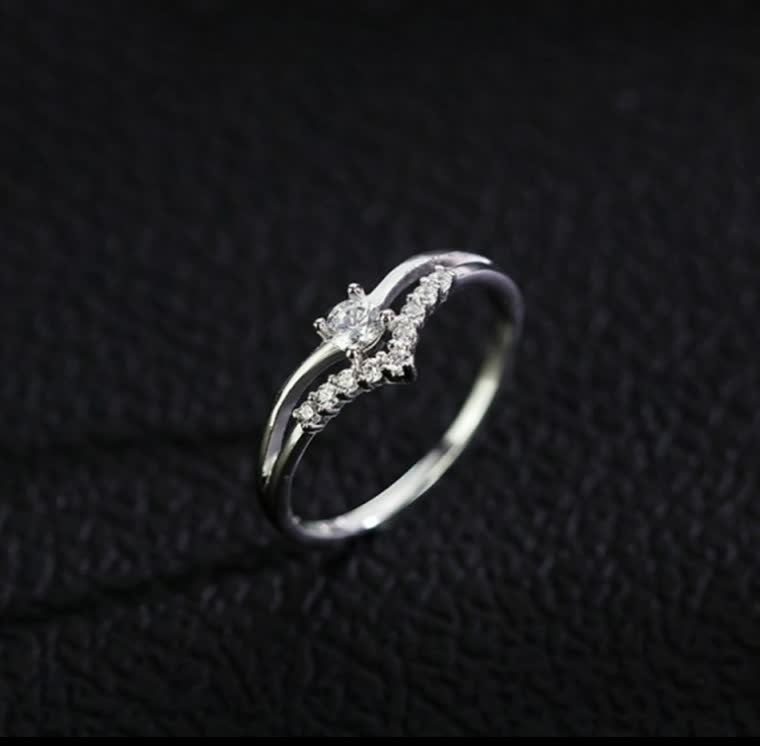 Double Ring | Adjustable Band | Elegant Women's Jewellery-Silver-6.5-State of Style