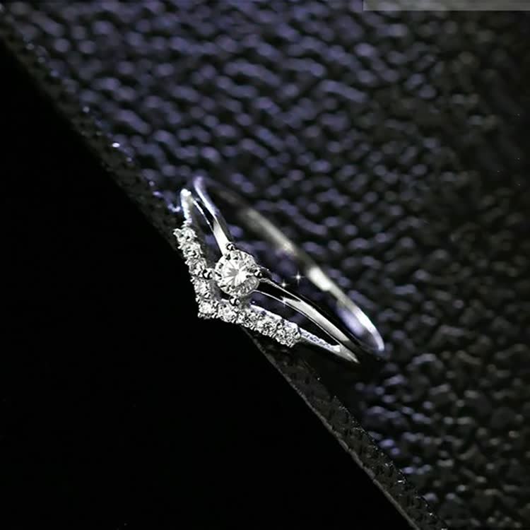Double Ring | Adjustable Band | Elegant Women's Jewellery-Silver-6.5-State of Style