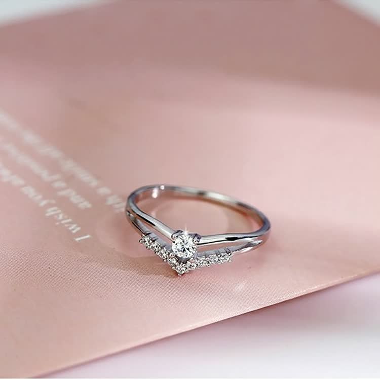 Double Ring | Adjustable Band | Elegant Women's Jewellery-Silver-6.5-State of Style