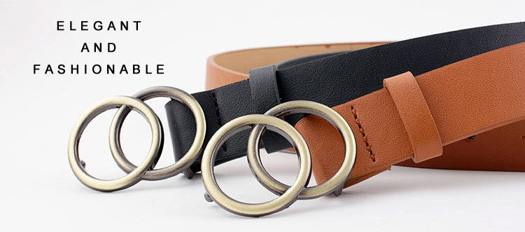 Double Ring Designer Belt – A Stylish Detail for Your Everyday Look!-A1 Copper Ring-State of Style