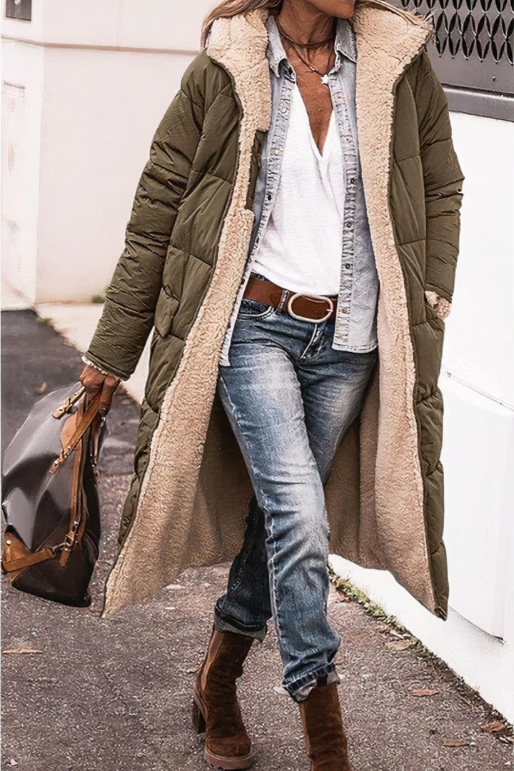 Double-Sided Parka - Nova-Army Green-S-State of Style