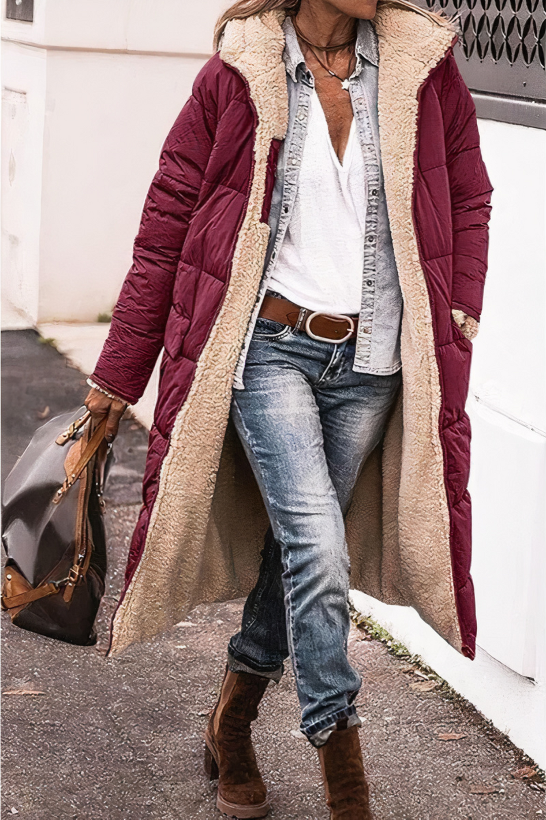 Double-Sided Parka - Nova-Burgundy-S-State of Style
