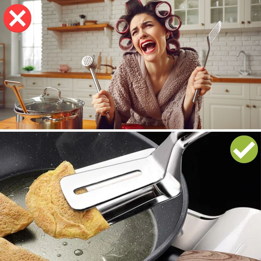 Double-Sided Stainless Steel Spatula - DuoFlip-State of Style