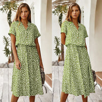 DOUTZEN SUMMER DRESS - Elegant Floral Print Sleeveless Dress-Black-S-State of Style