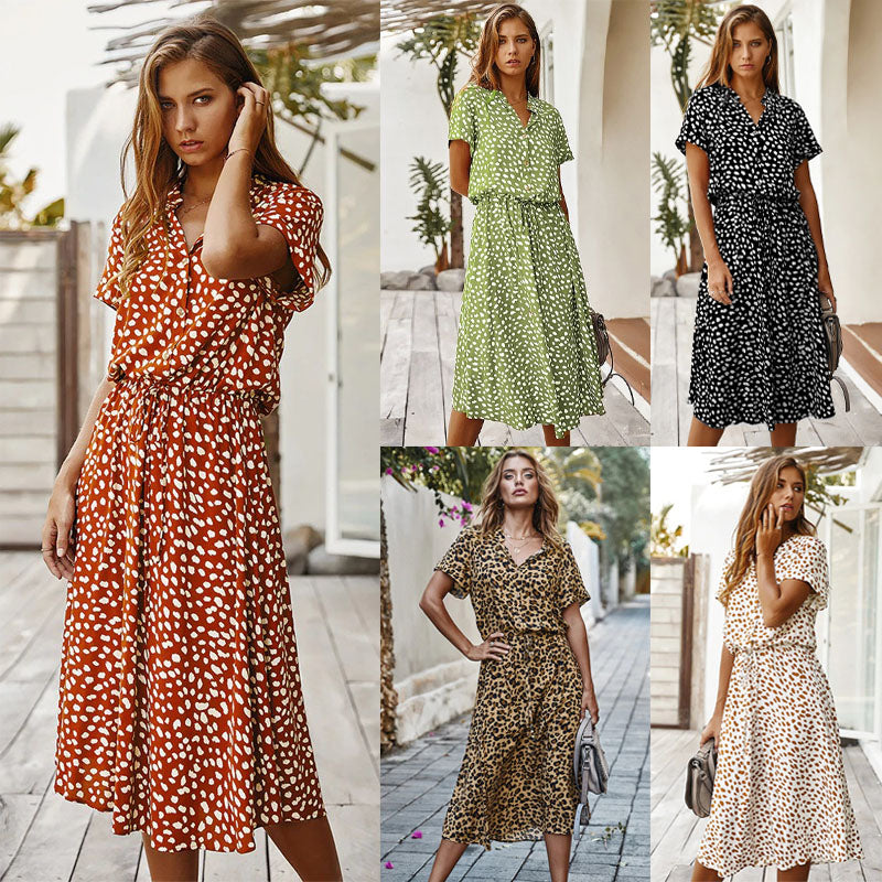 DOUTZEN SUMMER DRESS - Elegant Floral Print Sleeveless Dress-Black-S-State of Style