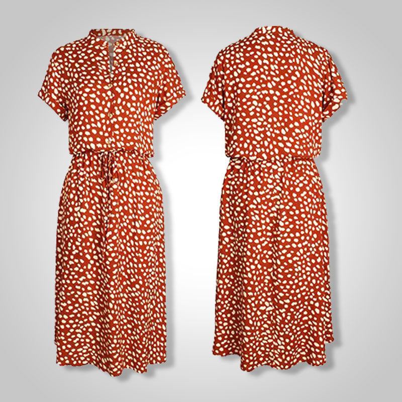 DOUTZEN SUMMER DRESS - Elegant Floral Print Sleeveless Dress-Black-S-State of Style