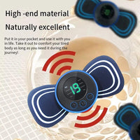 DRAAGBARE ELEKTRISCHE MINI NEK MASSAGER MET PAD & AFSTANDSBEDIENING | INTELLIGENT MASSAGEAPPARAAT-Met afstandsbediening-State of Style