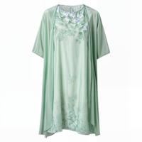 Dress with floral pattern – Eliana-Light blue-S-State of Style