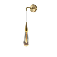 Drop-shaped Wall Lamp with Warm Glow - Solena-Gold-State of Style