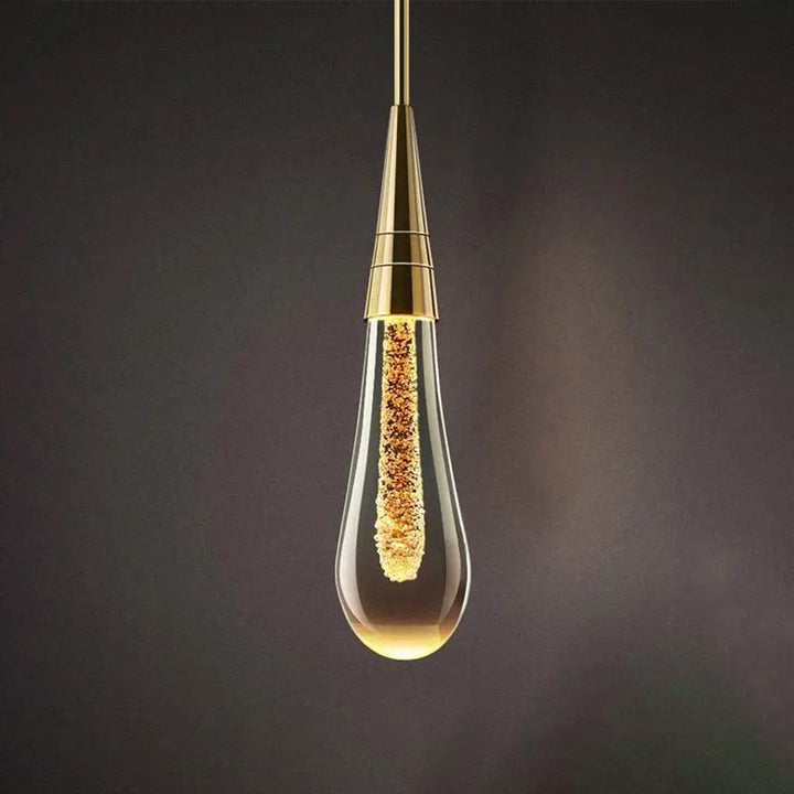 Drop-shaped Wall Lamp with Warm Glow - Solena-Gold-State of Style