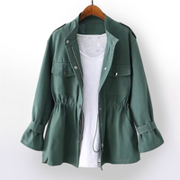 Ladies' Cargo Trench Coat for Autumn – Patricia
