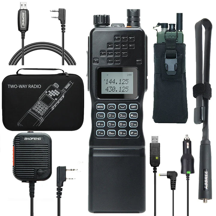Dual-Band Walkie Talkie - CommGuard-Black Complete Set-State of Style