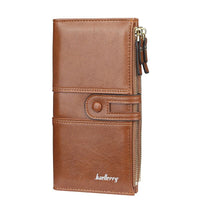 Dual-Zip Classic Long Wallet – Sleek and Elegant Must-Have!-Brown-State of Style