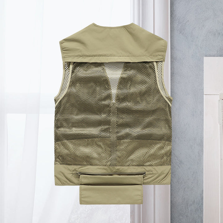 Durable Tactical Vest - ActionGuard-Khaki-S-State of Style