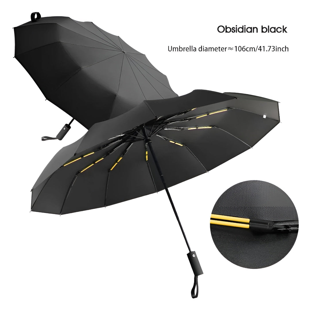 Durable Umbrella with UV Protection - StormShield-Black-State of Style