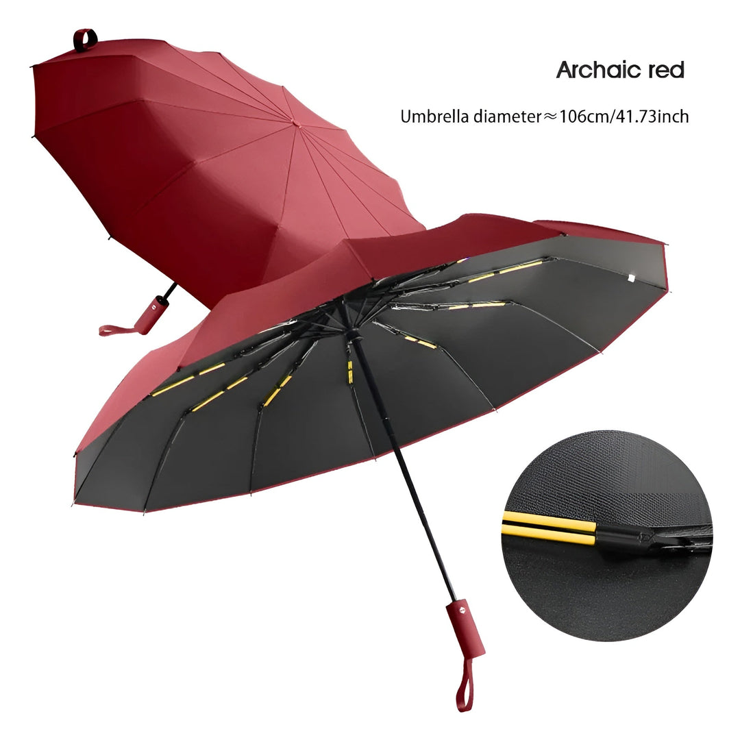 Durable Umbrella with UV Protection - StormShield-Burgundy-State of Style