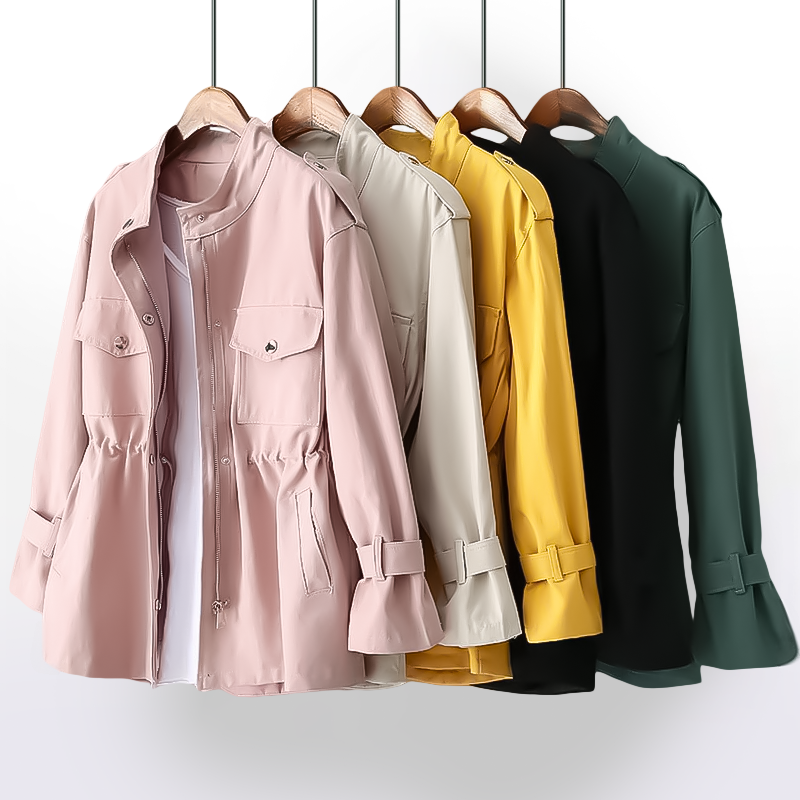 Ladies' Cargo Trench Coat for Autumn – Patricia