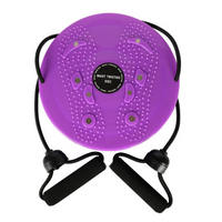 Dynamic Balance Board for Strength and Stability - CoreSpin-With Bands-Purple-State of Style