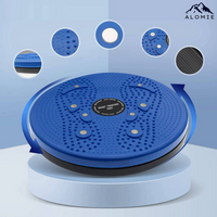 Dynamic Balance Board for Strength and Stability - CoreSpin-Without Bands-Blue-State of Style