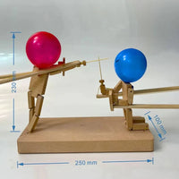Dynamic Wooden Fencing Game - BambooBattles-3mm - 50 balloons-State of Style