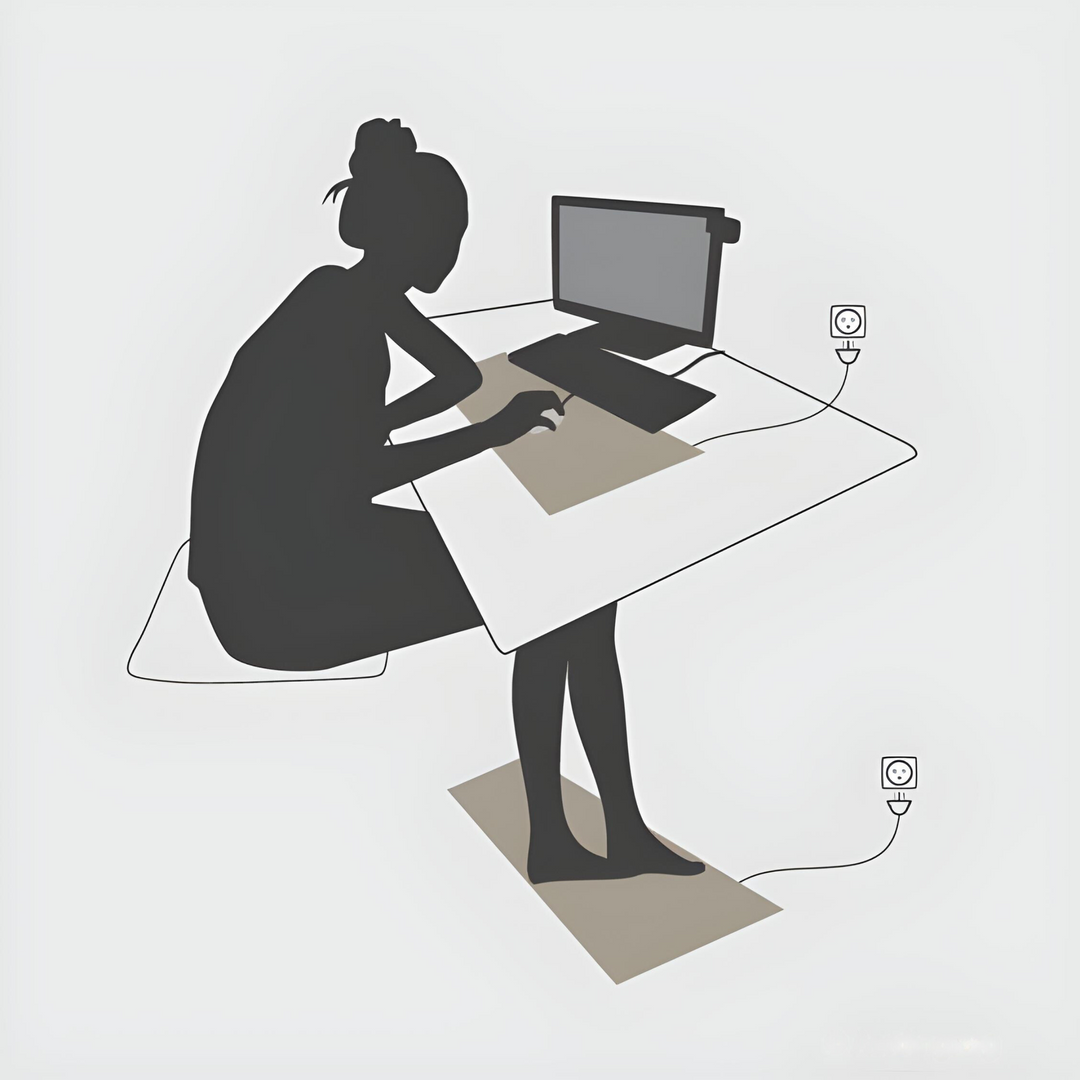 EarthConnect Carbon Leather Grounding Mat-30 x 25 cm-State of Style