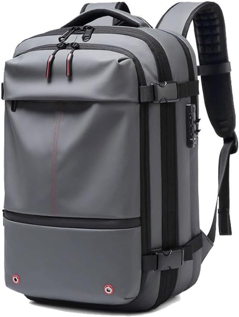 Expandable Compression Travel Backpack with Anti-Theft Lock & Wet Compartment