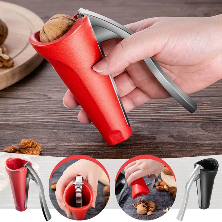EasyNut Cracker | Ergonomic One-Handed Nutcracker with Non-Slip Design-Red-State of Style