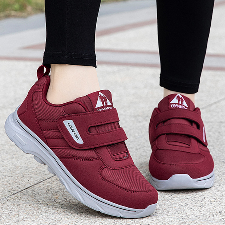 EasyStride Velcro Walking Shoes – Comfortable and Breathable-Red-5-State of Style