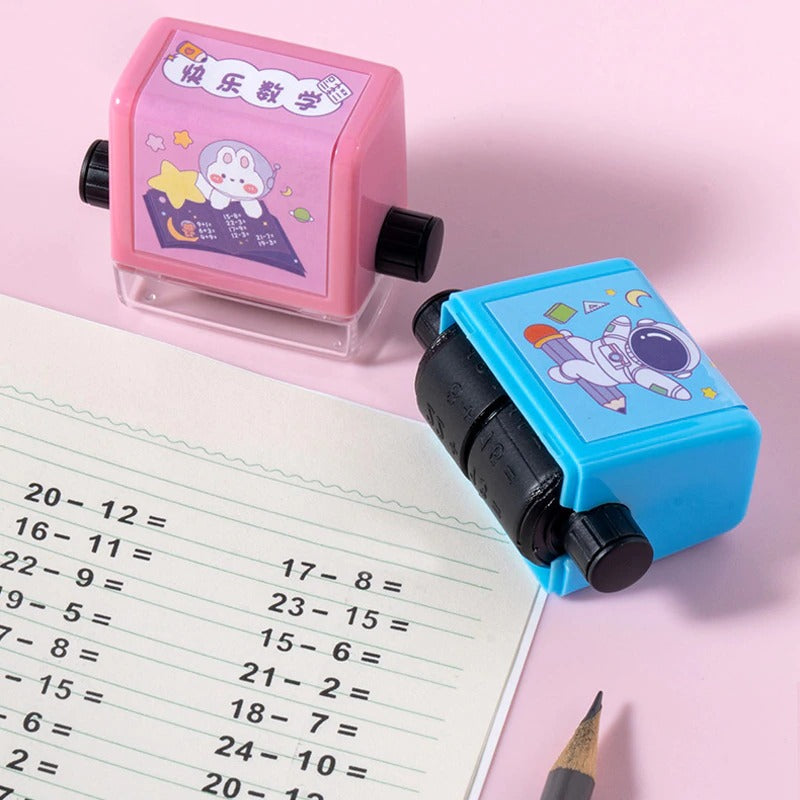 Educational Maths Stamp for Kids - SumStamp-Set van 4 (+ - x ÷)-State of Style