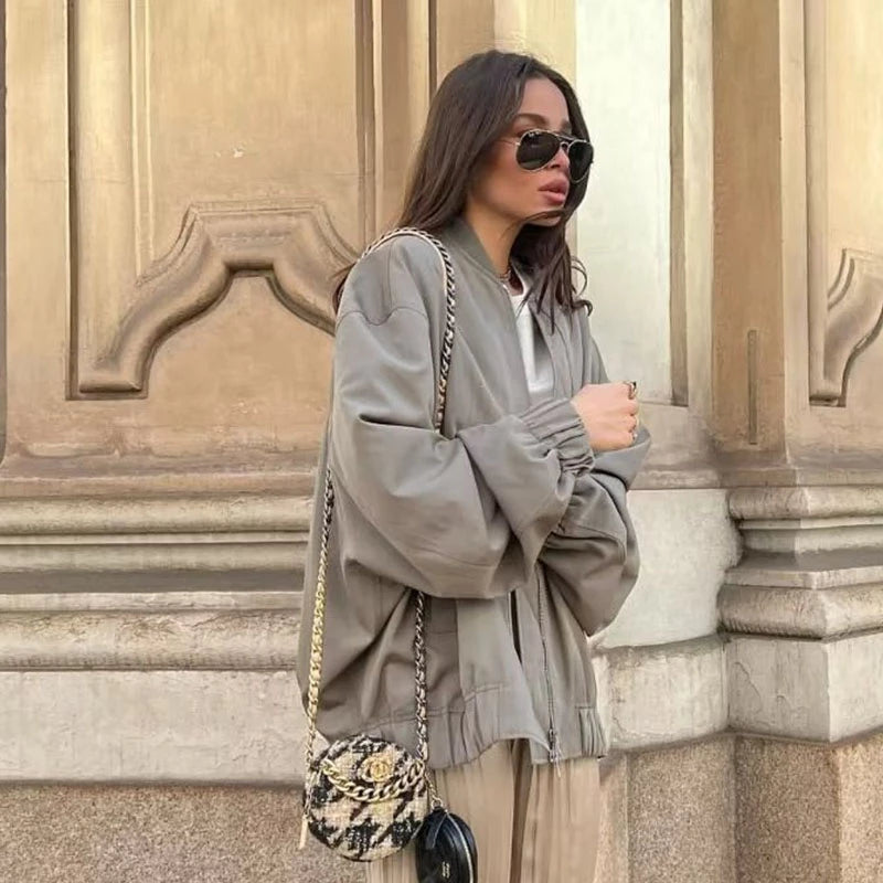 Eefje's Jacket | Oversized Women's Jacket | Comfortable & Stylish-Grey-S-State of Style