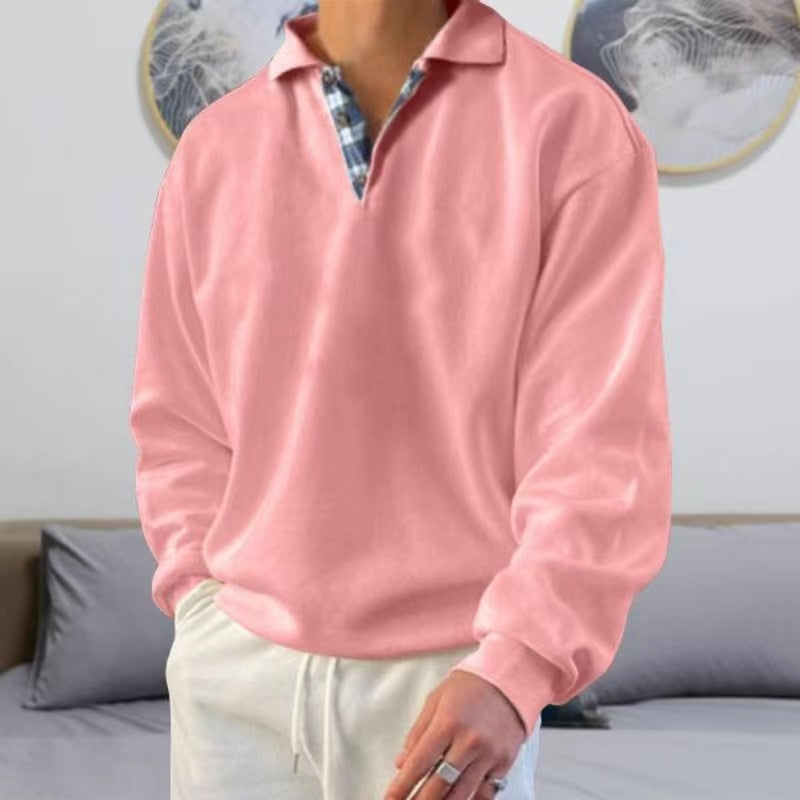 Lightweight men's summer sweater with a loose fit – Benedikt