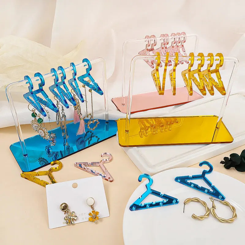 Eight-Piece Jewellery Display Stand | Organiser Rack-BLUE-State of Style