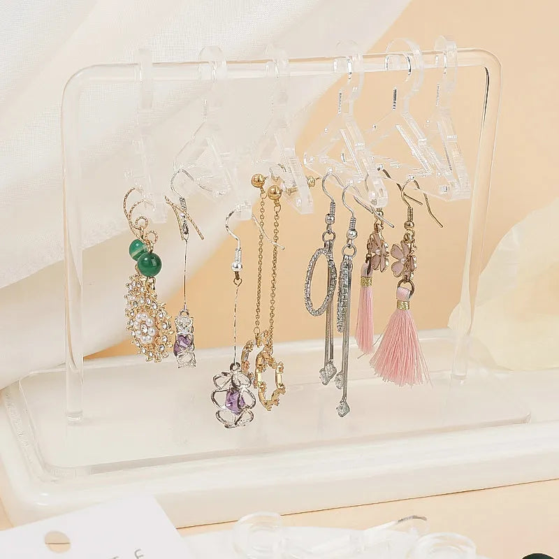 Eight-Piece Jewellery Display Stand | Organiser Rack-CLEAR-State of Style