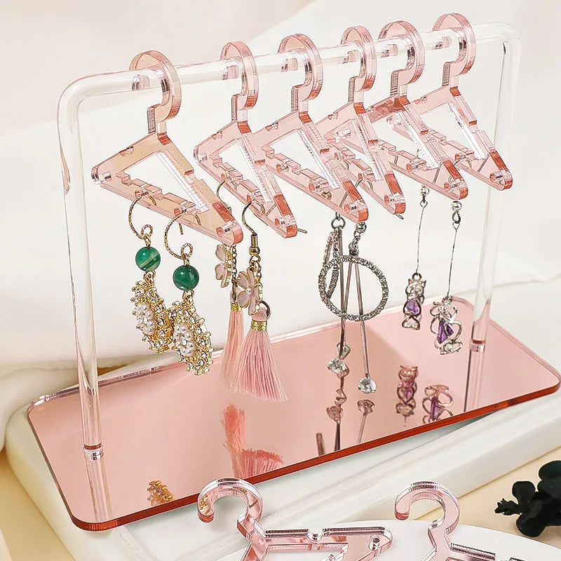 Eight-Piece Jewellery Display Stand | Organiser Rack-ROSE GOLD-State of Style