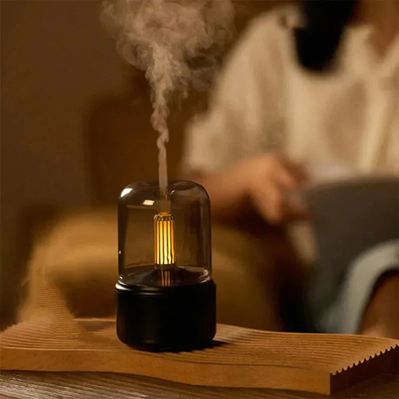 Electric Aromatherapy Diffuser and Humidifier - AromaLux-Black-State of Style