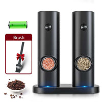 Electric Pepper and Salt Grinder Set - SpiceLite-Black with base-State of Style