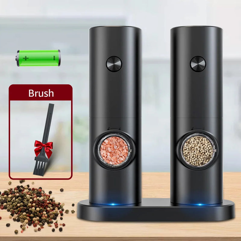 Electric Pepper and Salt Grinder Set - SpiceLite-Silver-State of Style