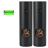 Electric Pepper and Salt Mill Set - SpiceLite-Black Without a Base-State of Style