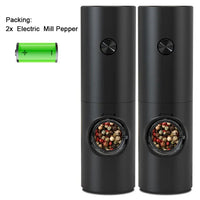 Electric Pepper and Salt Mill Set - SpiceLite-Black Without a Base-State of Style