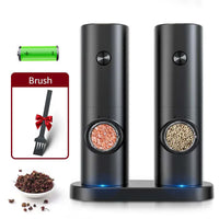 Electric Pepper and Salt Mill Set - SpiceLite-Black Without a Base-State of Style