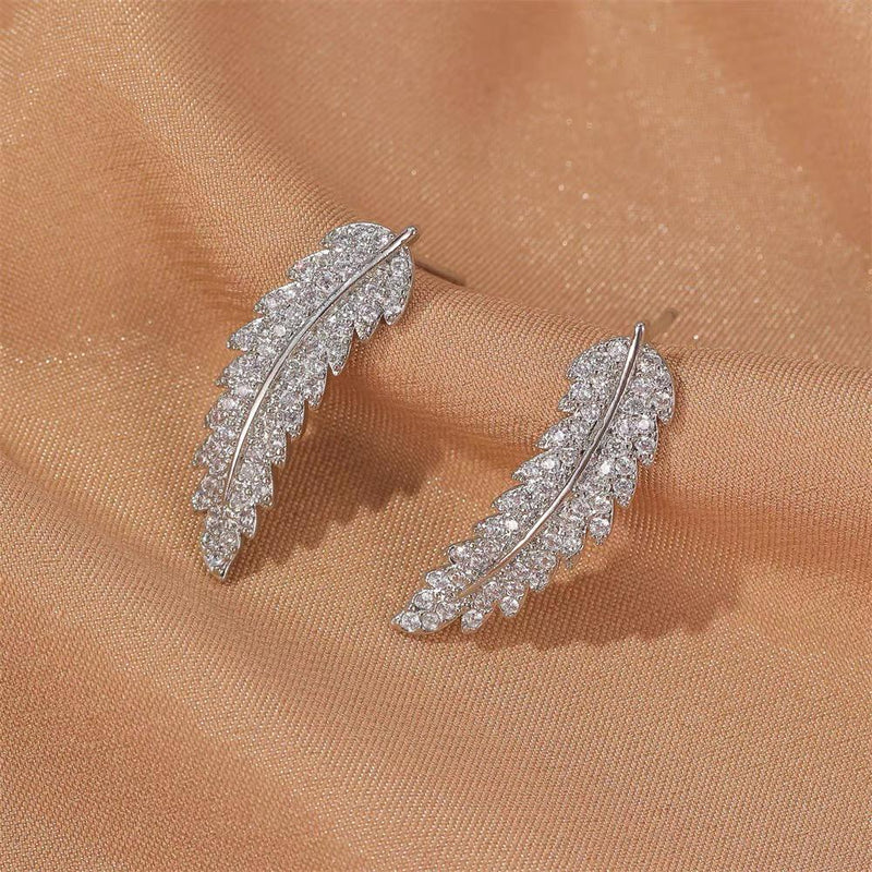 Elegant Angel Wing Earrings | Sterling Silver Dangle Jewellery-Silver-State of Style