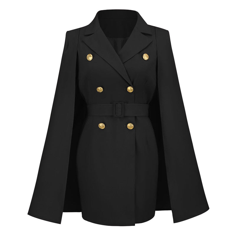 Elegant Blazer Dress for Women | Formal & Stylish-Black-S-State of Style
