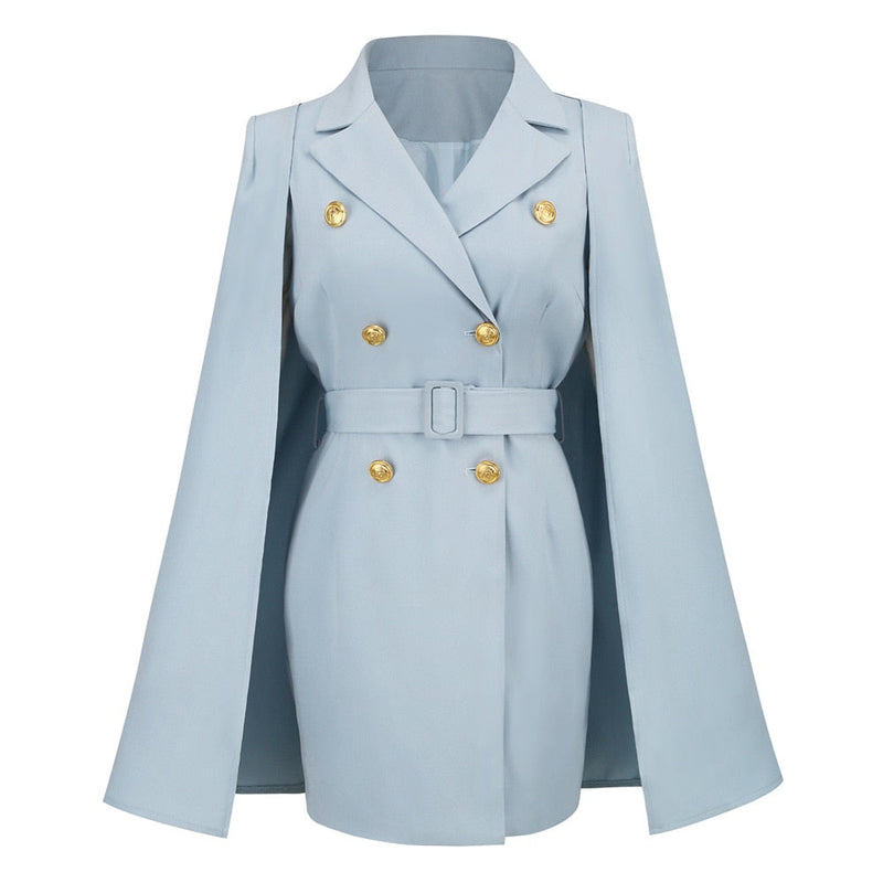 Elegant Blazer Dress for Women | Formal & Stylish-Blue-S-State of Style