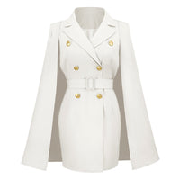 Elegant Blazer Dress for Women | Formal & Stylish-White-S-State of Style